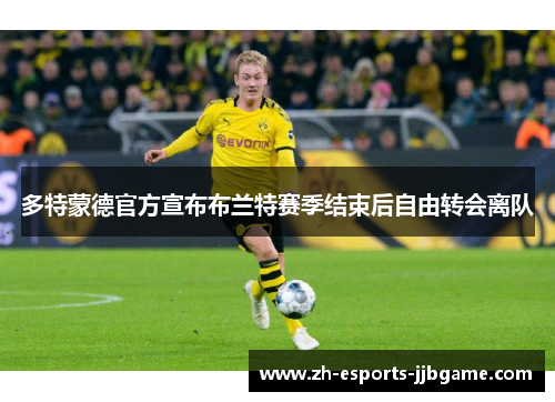 多特蒙德官方宣布布兰特赛季结束后自由转会离队